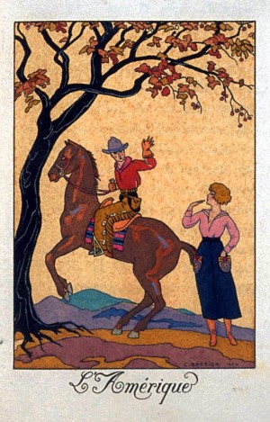 Amerique original vintage poster